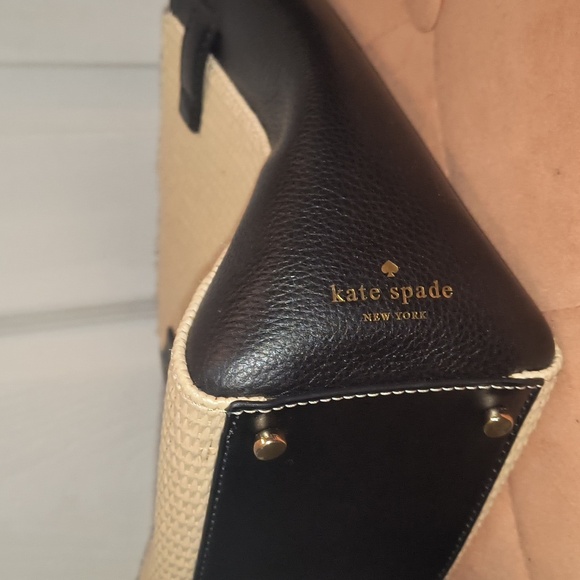 Kate Spade Houston Street Straw Totebag NWOT - Picture 13 of 15